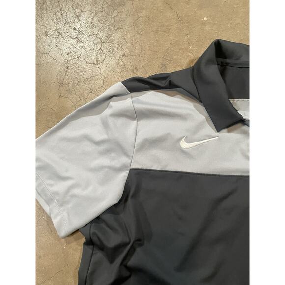 Nike Dri Fit Oklahoma Sooners Football Gray Polo Shirt NCAA - L - Picture 5 of 7